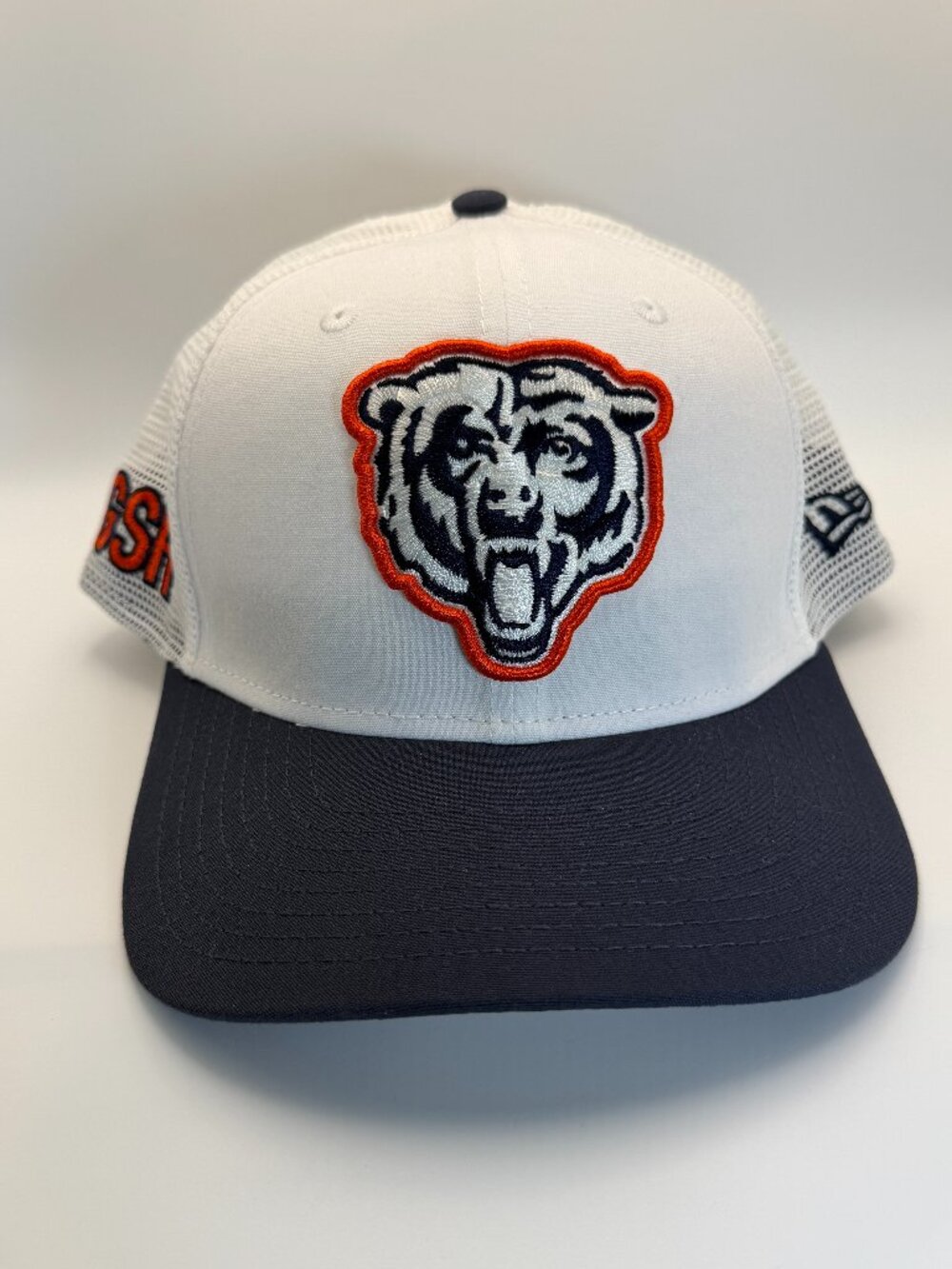 New Era Chicago Bears Mesh Trucker Snapback Hat White Navy Adjustable NWT